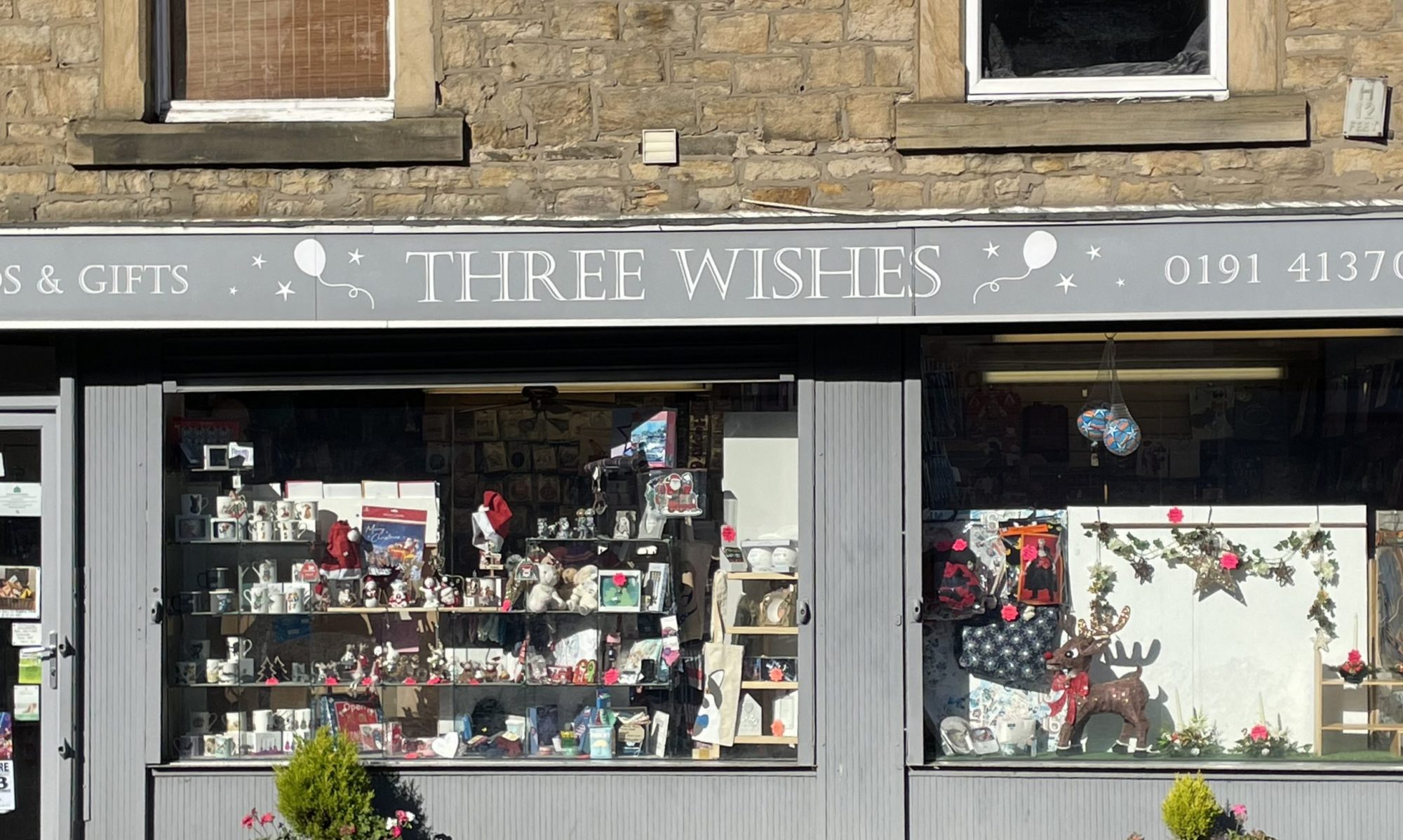 Shop front of Three Wishes Crawcrook